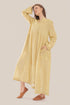 Long Doubleface dress in metallic cotton voile.
